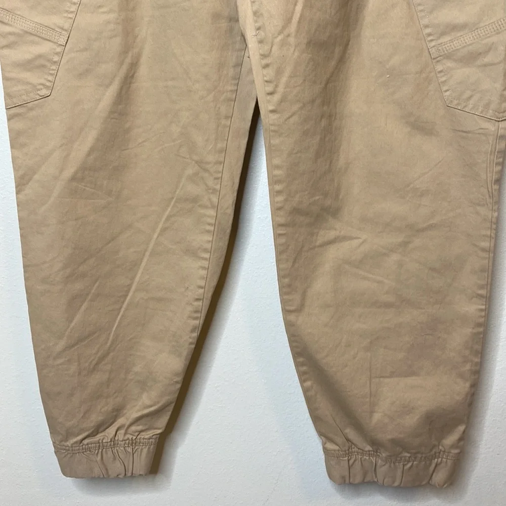 Edgar Ash Men Tan Drawstring Elastic Comfort Waist Stretch Running Joggers XL - Picture 3 of 6